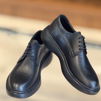 Siyah Deri Casual Ayakkabı