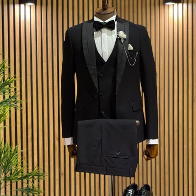 Likralı VİP Çizgi İşlemeli Damatlık Set Likralı VİP Çizgi İşlemeli Damatlık Set