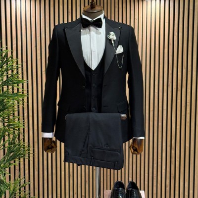 Siyah Klasik Damatlık Set Siyah Klasik Damatlık Set