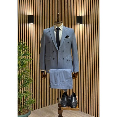 Mavi Kruvaze Takım Elbise