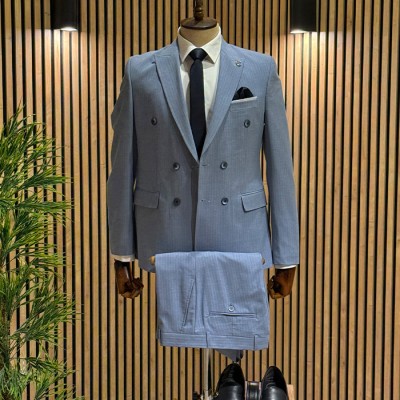 Mavi Kruvaze Takım Elbise