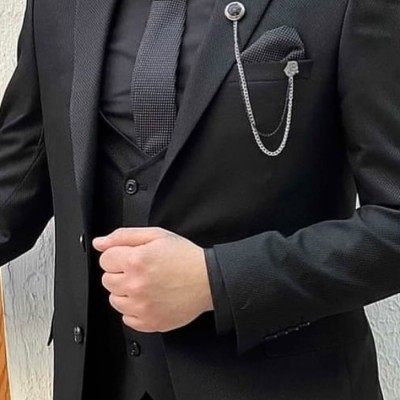 Siyah Slim Fit Takım Elbise