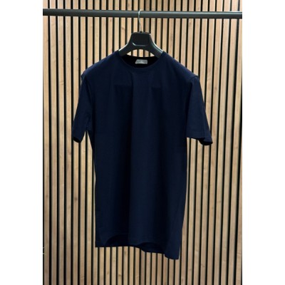 Lacivert Bisiklet Yaka T-shirt