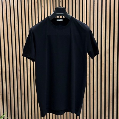 Siyah Bisiklet Yaka T-shirt